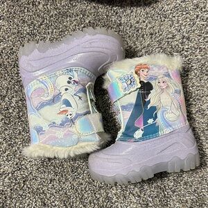 Frozen Themed Kids Snow Boots
